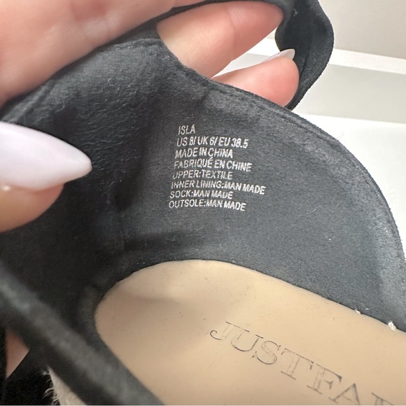 JustFab Isla Tie Up Espadrille Wedge Heels Sandal Size US 8 / EU 38.5 - Picture 4 of 5